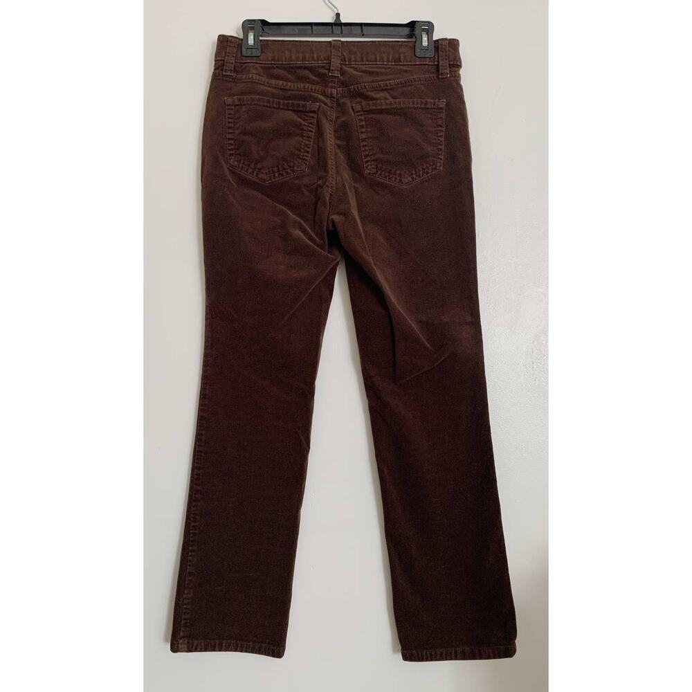 Brown St. John's Bay Corduroy Straight Leg Pants 8P - Picture 6 of 7